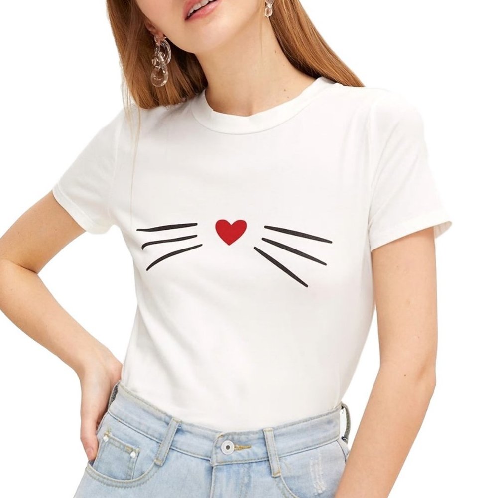 Cat Whiskers Graphic Tee